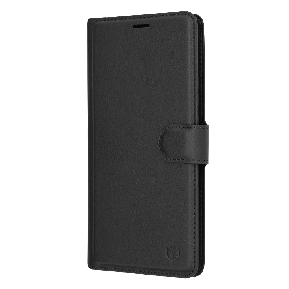 Husa de protectie Techsuit Leather Folio compatibila cu Huawei Mate 20 Lite, acoperire spate, negru
