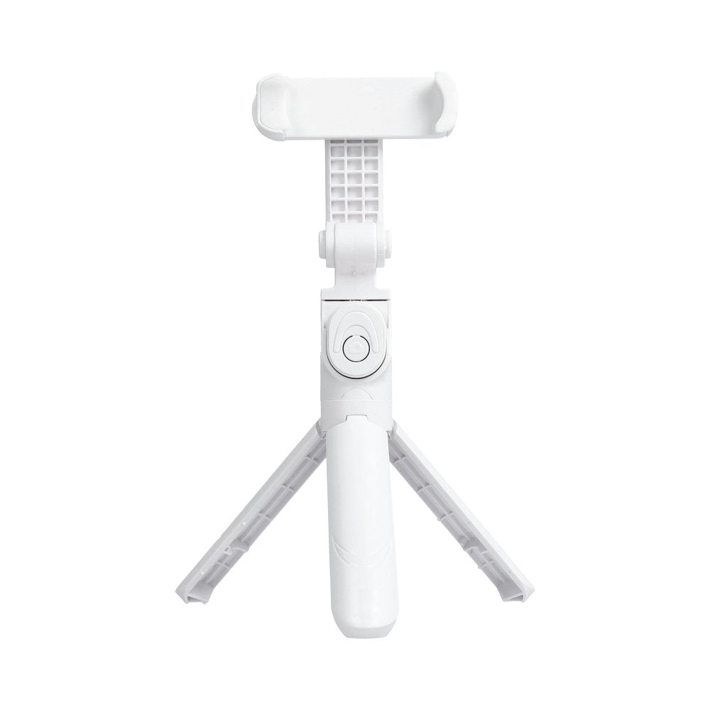 Selfie Stick cu Telecomanda Bluetooth + Trepied (Alb) SSTR-12