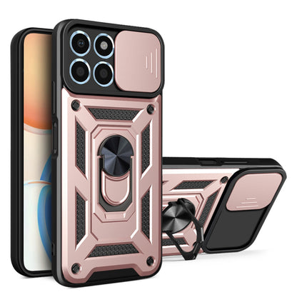 Husa de protectie Techsuit CamShield Series compatibila cu Honor X8 5G, acoperire spate, rose gold