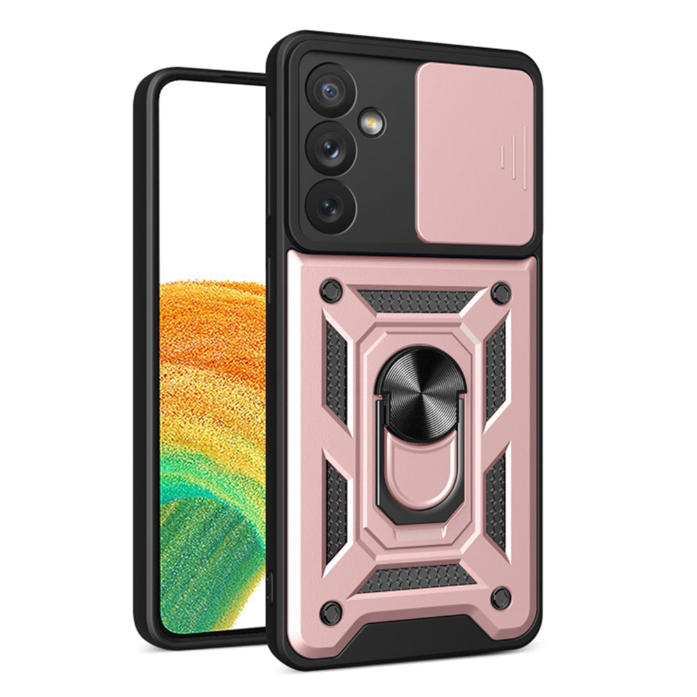 Husa de protectie Techsuit CamShield Series compatibila cu Samsung Galaxy A34 5G, acoperire spate, rose gold