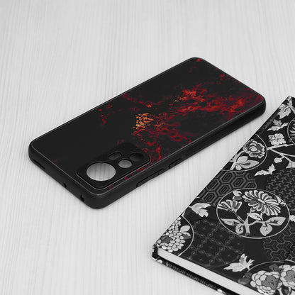 Husa de protectie Techsuit Glaze Series compatibila cu Xiaomi 12, acoperire spate, Red Nebula