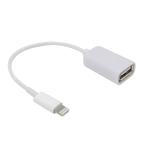 Adaptor OTG USB - Lightning (Alb)