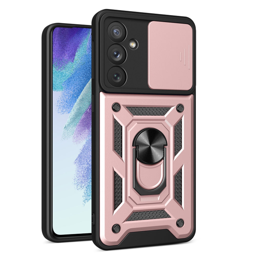 Husa de protectie Techsuit CamShield Series compatibila cu Samsung Galaxy A54, acoperire spate, rose gold