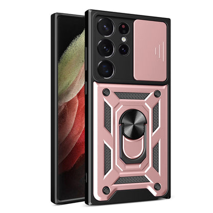 Husa de protectie Techsuit CamShield Series compatibila cu Samsung Galaxy S23 Ultra, acoperire spate, rose gold