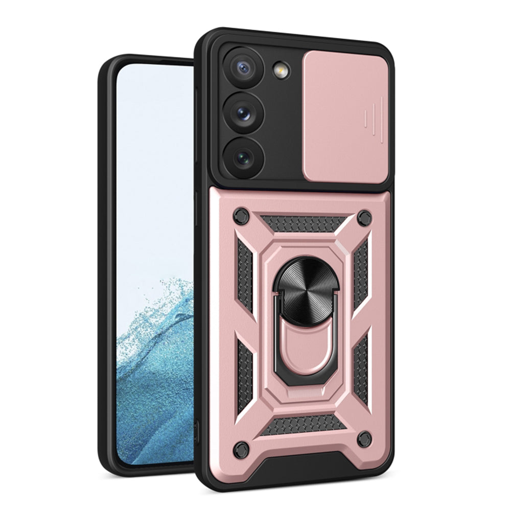 Husa de protectie Techsuit CamShield Series compatibila cu Samsung Galaxy S23, acoperire spate, rose gold
