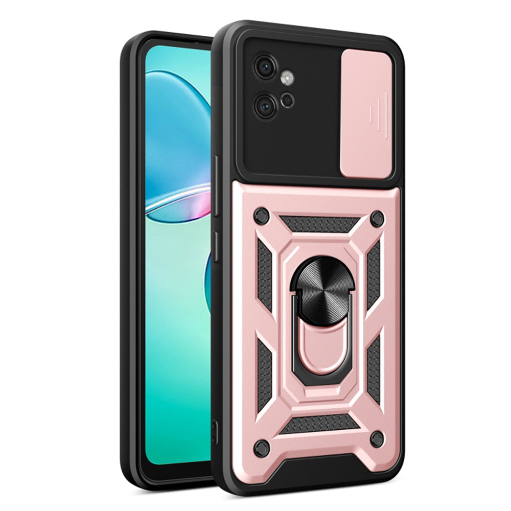 Husa de protectie Techsuit CamShield Series compatibila cu Motorola Moto G32, acoperire spate, rose gold
