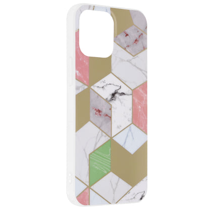 Husa de protectie Techsuit Marble Series compatibila cu Apple iPhone 13 Pro Max, acoperire spate, Purple Hex