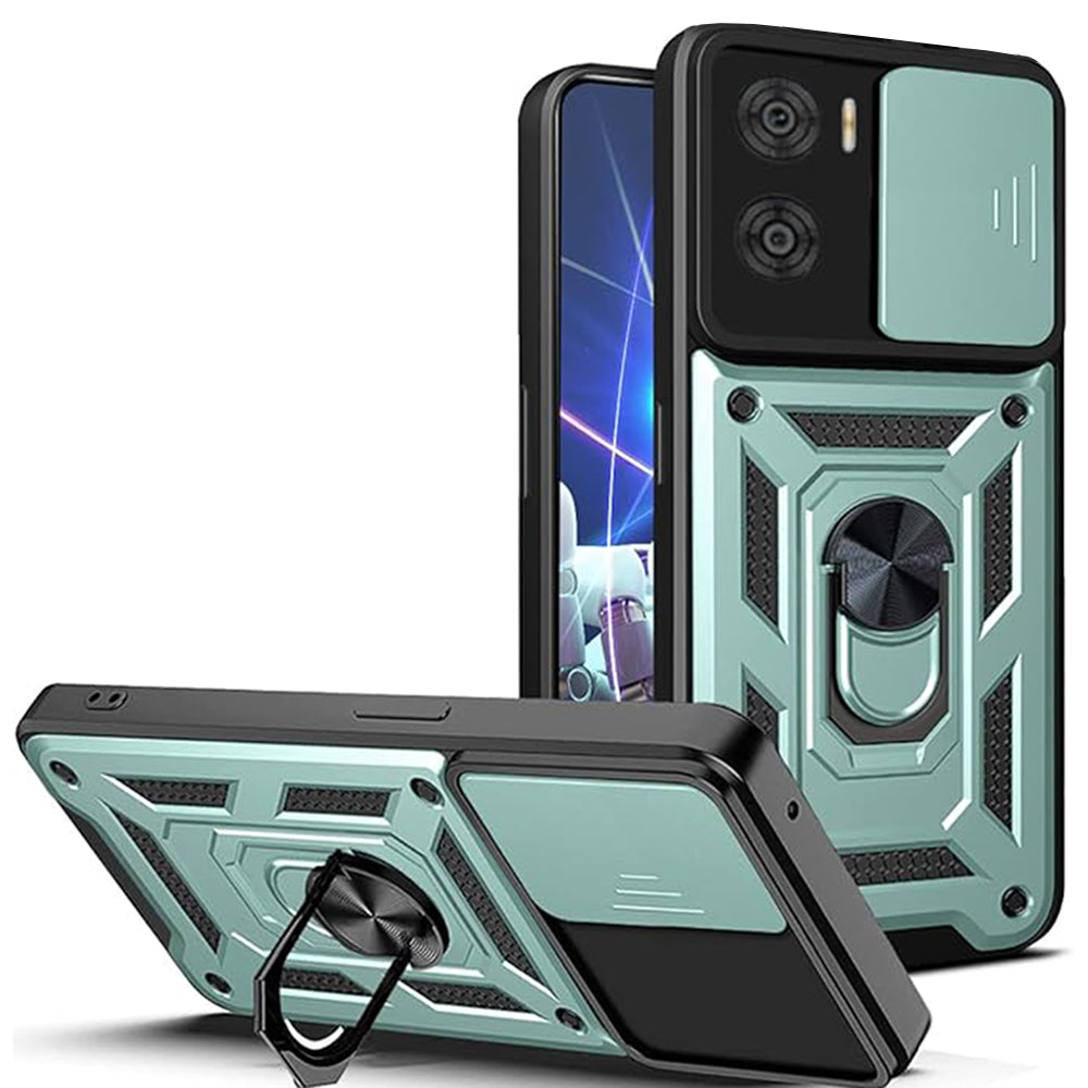 Husa de protectie Techsuit CamShield Series compatibila cu Motorola Moto E22, acoperire spate, verde