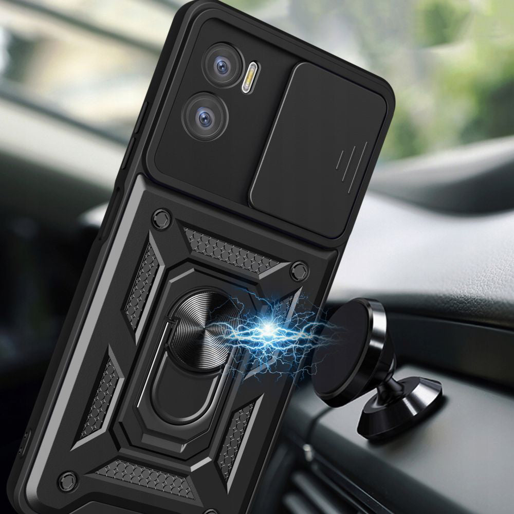 Husa de protectie Techsuit CamShield Series compatibila cu Motorola Moto E22i, acoperire spate, verde