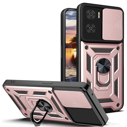 Husa de protectie Techsuit CamShield Series compatibila cu Motorola Moto E22i, acoperire spate, rose gold