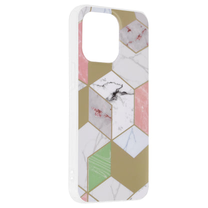 Husa de protectie Techsuit Marble Series compatibila cu Apple iPhone 13 Pro, acoperire spate, Purple Hex