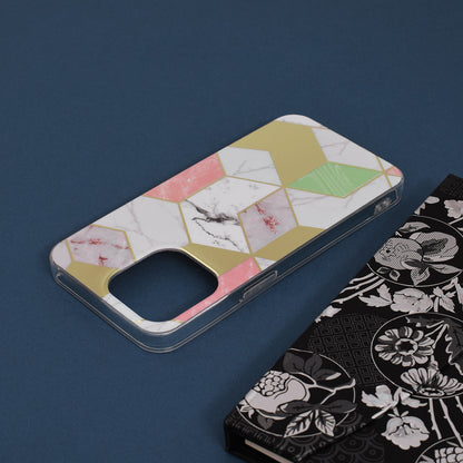 Husa de protectie Techsuit Marble Series compatibila cu Apple iPhone 13 Pro, acoperire spate, Purple Hex