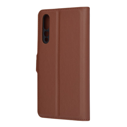 Husa de protectie Techsuit Leather Folio compatibila cu Huawei P20 Pro, acoperire spate, maro