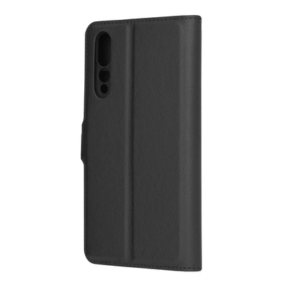 Husa de protectie Techsuit Leather Folio compatibila cu Huawei P20 Pro, acoperire spate, negru