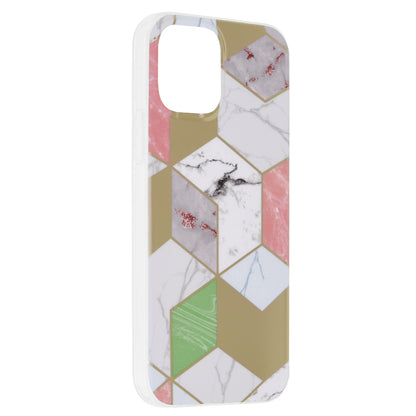 Husa de protectie Techsuit Marble Series compatibila cu Apple iPhone 12 Pro, acoperire spate, Purple Hex