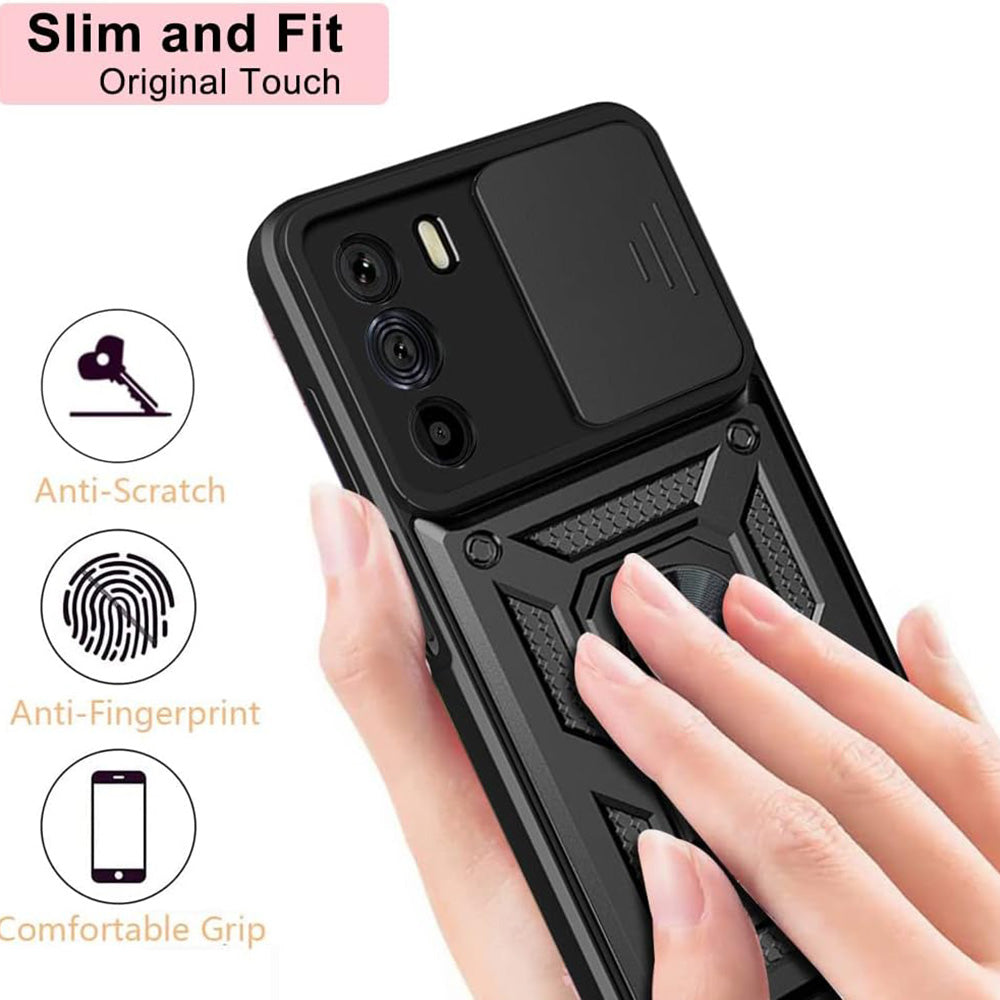 Husa de protectie Techsuit CamShield Series compatibila cu Motorola Edge 30, acoperire spate, verde