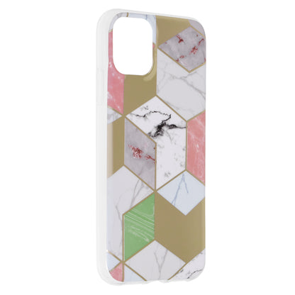 Husa de protectie Techsuit Marble Series compatibila cu Apple iPhone 11, acoperire spate, Purple Hex