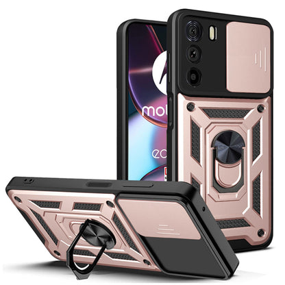 Husa de protectie Techsuit CamShield Series compatibila cu Motorola Edge 30, acoperire spate, rose gold