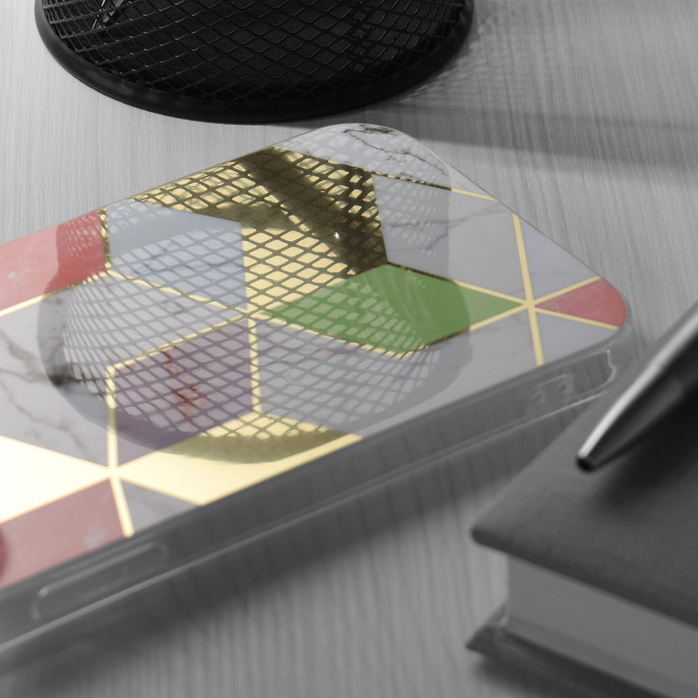 Husa de protectie Techsuit Marble Series compatibila cu Huawei nova 9, acoperire spate, Purple Hex