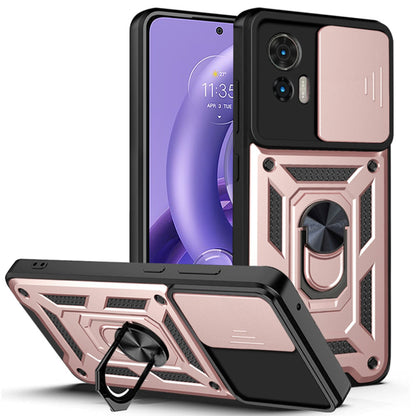 Husa de protectie Techsuit CamShield Series compatibila cu Motorola Edge 30 Neo, acoperire spate, rose gold