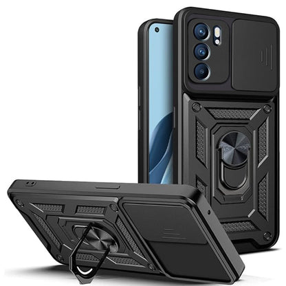 Husa de protectie Techsuit CamShield Series compatibila cu Oppo Reno6 5G, acoperire spate, negru