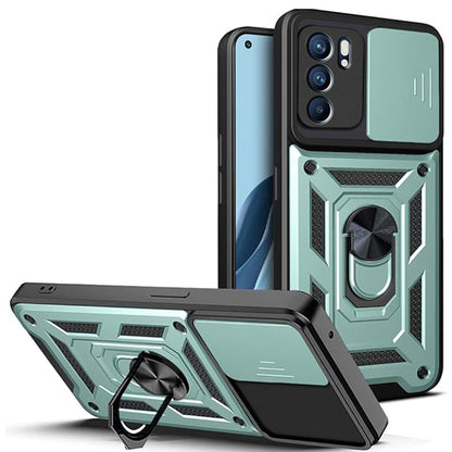 Husa de protectie Techsuit CamShield Series compatibila cu Oppo Reno6 5G, acoperire spate, verde