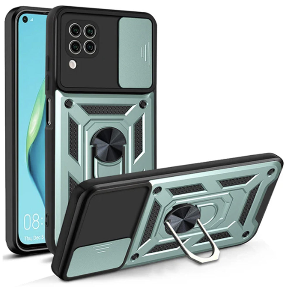 Husa de protectie Techsuit CamShield Series compatibila cu Huawei P40 Lite, acoperire spate, verde