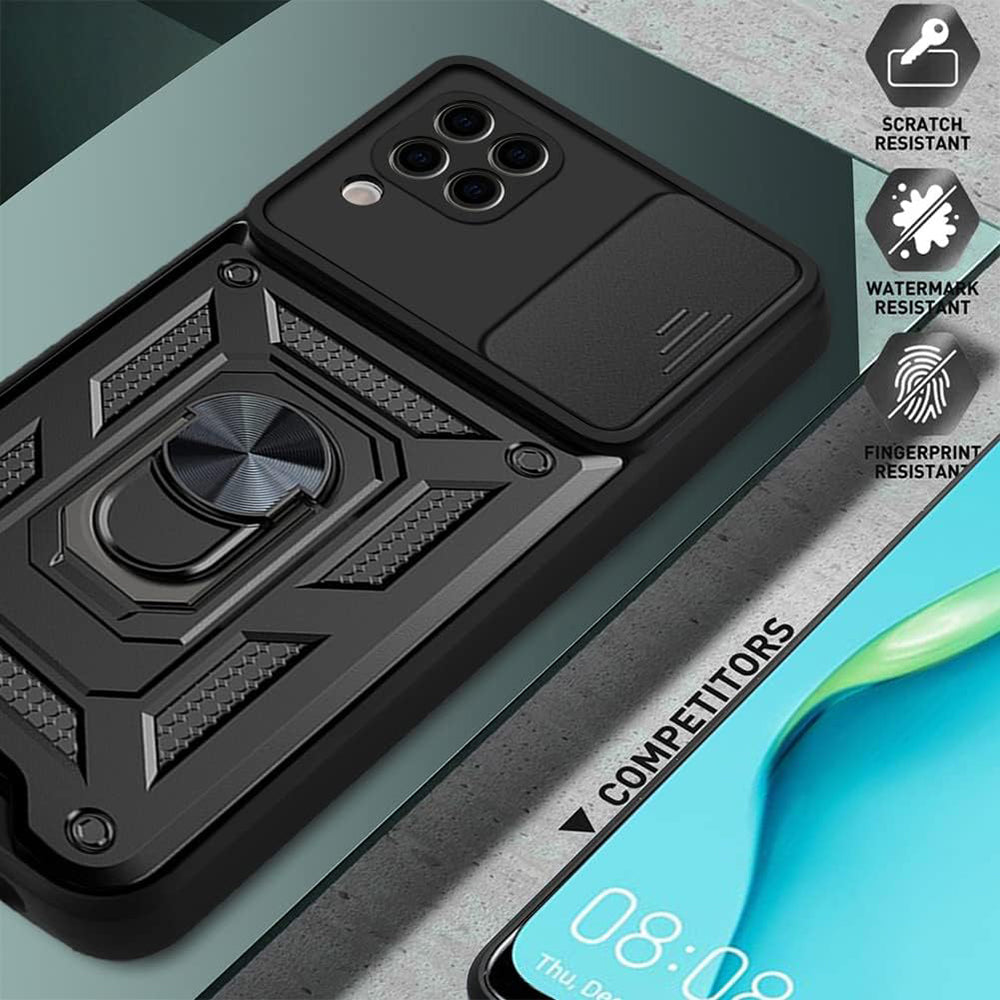 Husa de protectie Techsuit CamShield Series compatibila cu Huawei P40 Lite, acoperire spate, verde