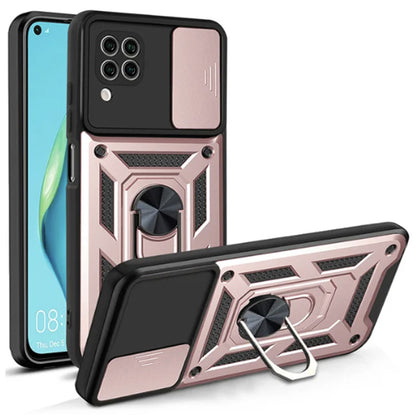 Husa de protectie Techsuit CamShield Series compatibila cu Huawei P40 Lite, acoperire spate, rose gold