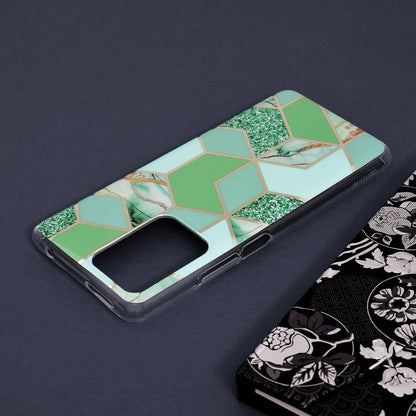 Husa de protectie Techsuit Marble Series compatibila cu Xiaomi 11T, acoperire spate, Green Hex