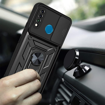 Husa de protectie Techsuit CamShield Series compatibila cu Huawei P30 Lite New Edition, acoperire spate, verde