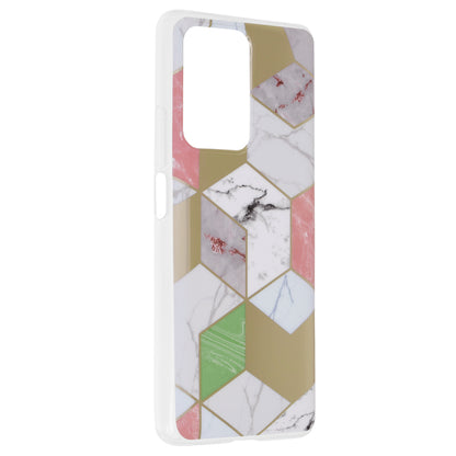 Husa de protectie Techsuit Marble Series compatibila cu Xiaomi 11T, acoperire spate, Purple Hex