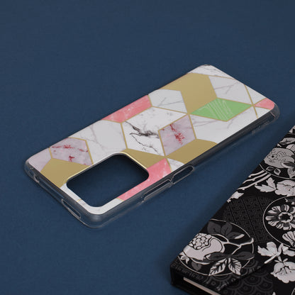 Husa de protectie Techsuit Marble Series compatibila cu Xiaomi 11T, acoperire spate, Purple Hex