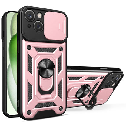 Husa de protectie Techsuit CamShield Series compatibila cu Apple iPhone 15 Plus, acoperire spate, rose gold