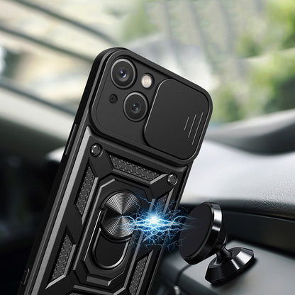 Husa de protectie Techsuit CamShield Series compatibila cu Apple iPhone 15, acoperire spate, verde