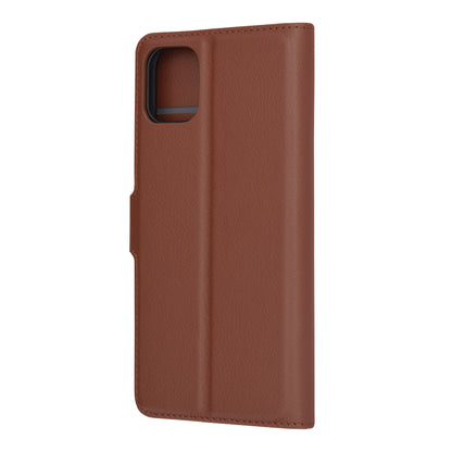 Husa de protectie Techsuit Leather Folio compatibila cu Apple iPhone 11, acoperire spate, maro