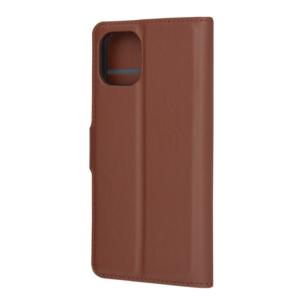 Husa de protectie Techsuit Leather Folio compatibila cu Apple iPhone 11 Pro, acoperire spate, maro