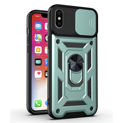 Husa de protectie Techsuit CamShield Series compatibila cu Apple iPhone X, acoperire spate, verde