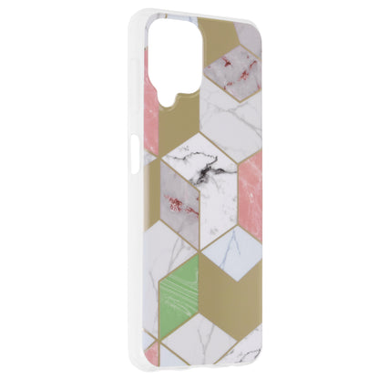 Husa de protectie Techsuit Marble Series compatibila cu Samsung Galaxy A22 4G, acoperire spate, Purple Hex
