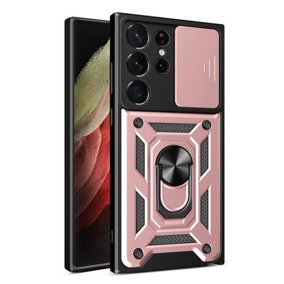 Husa de protectie Techsuit CamShield Series compatibila cu Samsung Galaxy S22 Ultra 5G, acoperire spate, rose gold