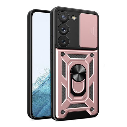 Husa de protectie Techsuit CamShield Series compatibila cu Samsung Galaxy S22 5G, acoperire spate, rose gold