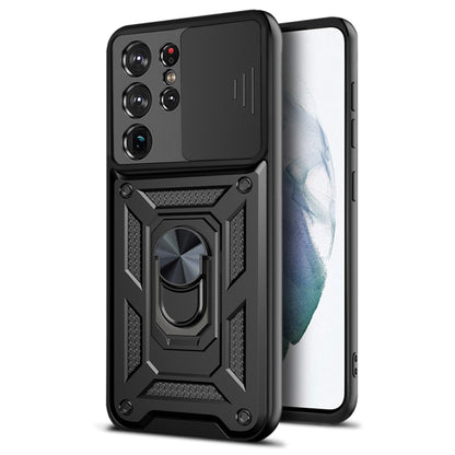 Husa de protectie Techsuit CamShield Series compatibila cu Samsung Galaxy S21 Ultra 5G, acoperire spate, negru