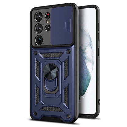 Husa de protectie Techsuit CamShield Series compatibila cu Samsung Galaxy S21 Ultra 5G, acoperire spate, albastru