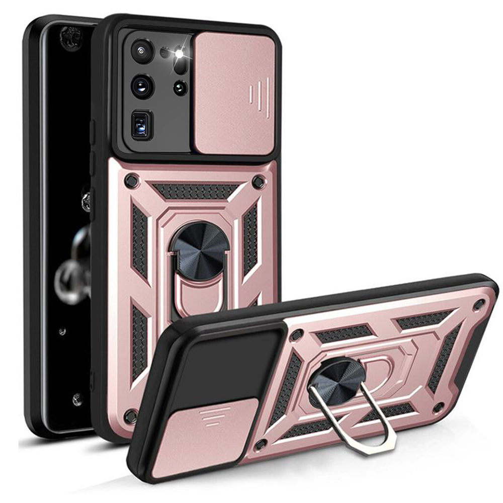 Husa de protectie Techsuit CamShield Series compatibila cu Samsung Galaxy S20 Ultra 5G, acoperire spate, rose gold