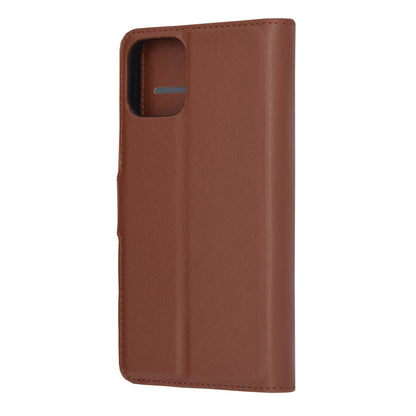 Husa de protectie Techsuit Leather Folio compatibila cu Apple iPhone 12 Pro, acoperire spate, maro