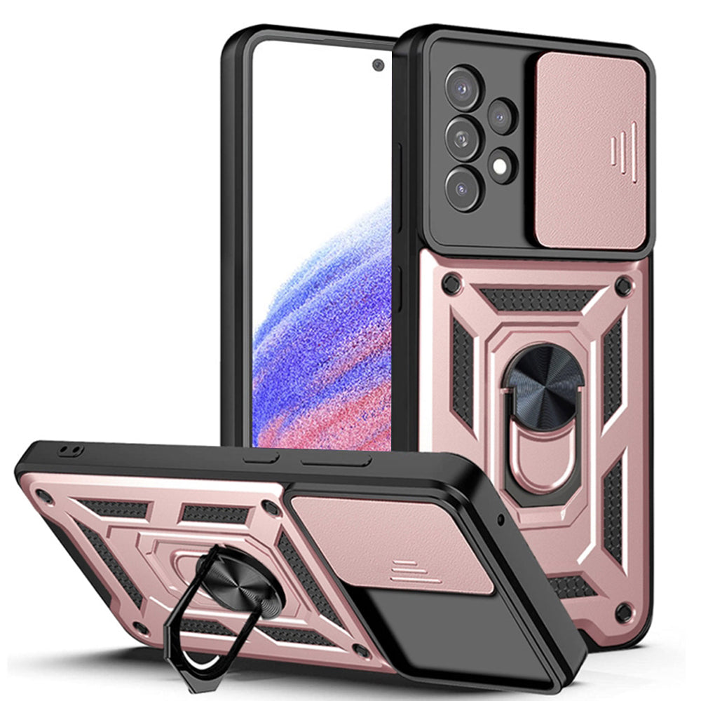 Husa de protectie Techsuit CamShield Series compatibila cu Samsung Galaxy A52 5G, acoperire spate, rose gold