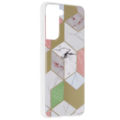 Husa de protectie Techsuit Marble Series compatibila cu Samsung Galaxy S21 FE, acoperire spate, Purple Hex