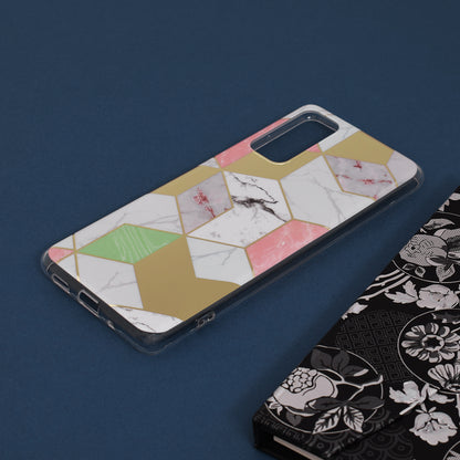 Husa de protectie Techsuit Marble Series compatibila cu Samsung Galaxy S20 FE 5G, acoperire spate, Purple Hex