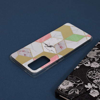 Husa de protectie Techsuit Marble Series compatibila cu Samsung Galaxy S20 FE 5G, acoperire spate, Purple Hex