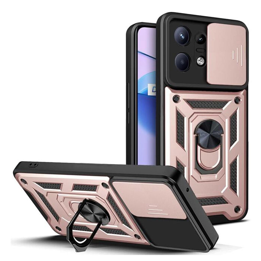 Husa de protectie Techsuit CamShield Series compatibila cu Motorola Edge 50 Pro, acoperire spate, rose gold